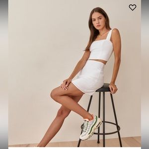 Reformation Veranda Linen Skirt